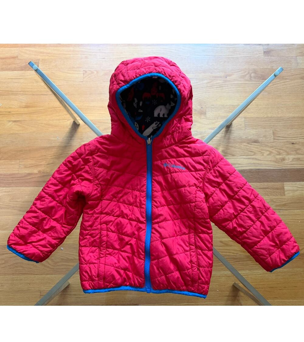Toddler Double Trouble Reversible Insulated Puffer Jacket 3T Animal Print